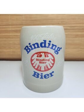 Beer Stein Binding Beer German Mug 100 Year Anniversary Stoneware